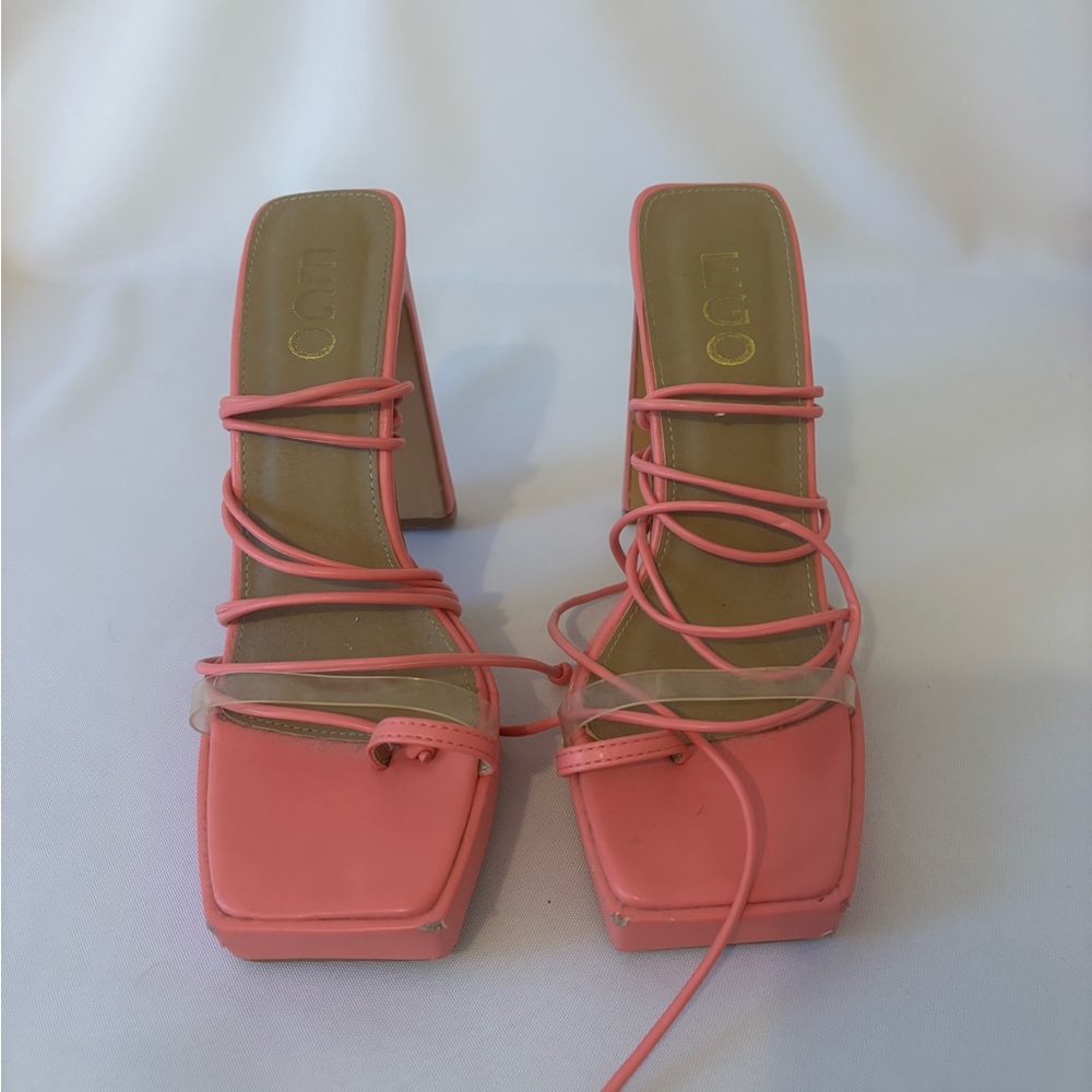 Pink Strappy Heels